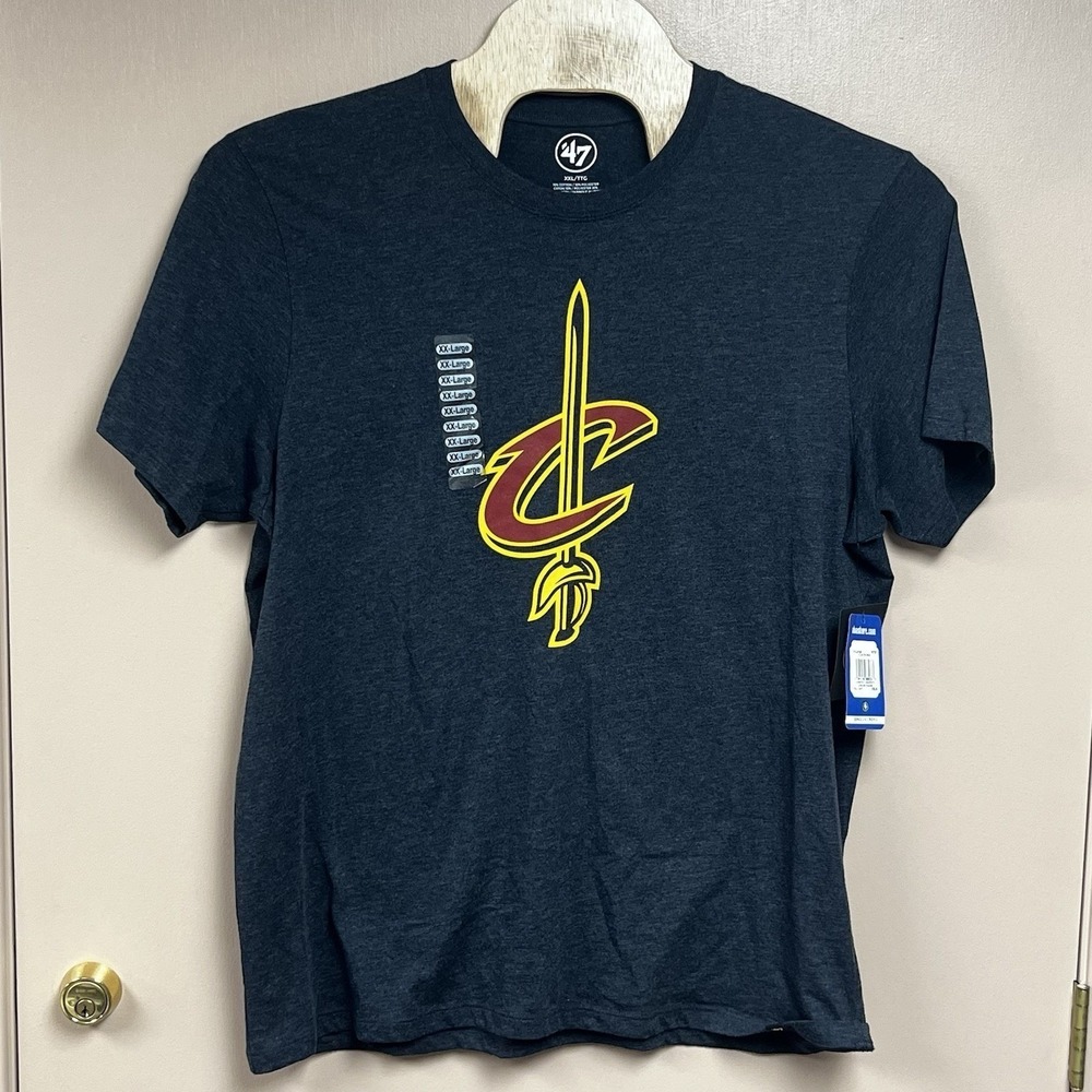 Cleveland Cavaliers NBA Men's Gray Logo Performance T-Shirt‎ Size XXL NWT